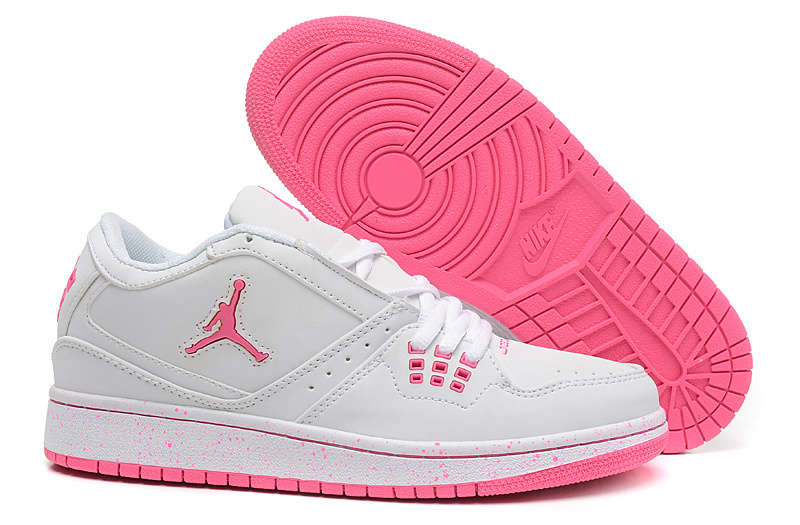 Running weapon Cheap Air Jordan 1 Women's Retro Shoes White/Pink